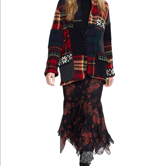 Polo Ralph Lauren Silk Floral Skirt RARE - Picture 2 of 6